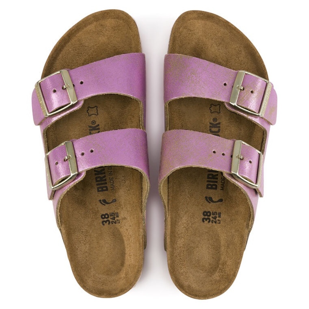Birkenstock Arizona washed mettalic suede leather size 38 - Picture 6 of 6